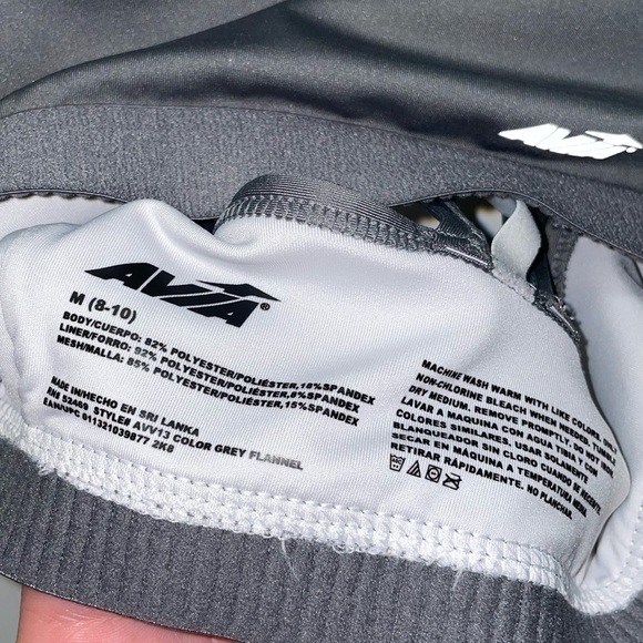 Avia Sports Bra Cross Strappy Back Wireless with Medium Support - Picture 4 of 5